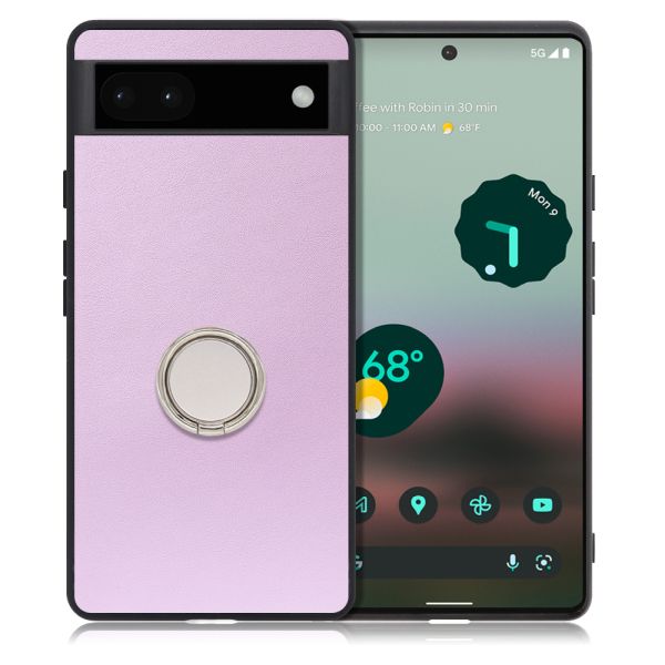[ LOOF RING-SHELL ] Google Pixel 6a googlepixel6a pixel6a スマホケース 背面 ケース カバー ハードケース スマホリング リング付き 本革 ストラップホール [ Google Pixel 6a ]