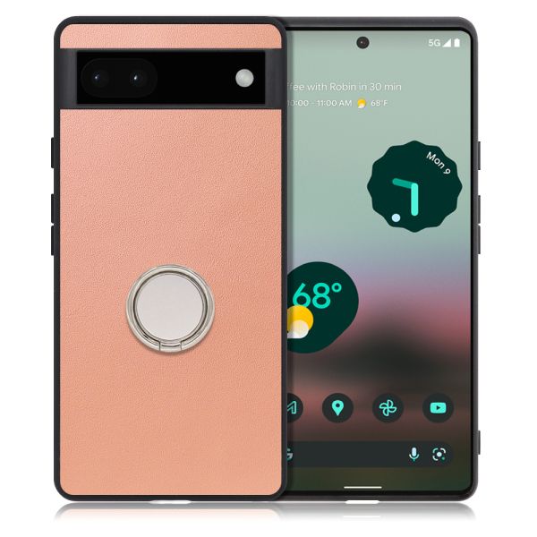[ LOOF RING-SHELL ] Google Pixel 6a googlepixel6a pixel6a スマホケース 背面 ケース カバー ハードケース スマホリング リング付き 本革 ストラップホール [ Google Pixel 6a ]