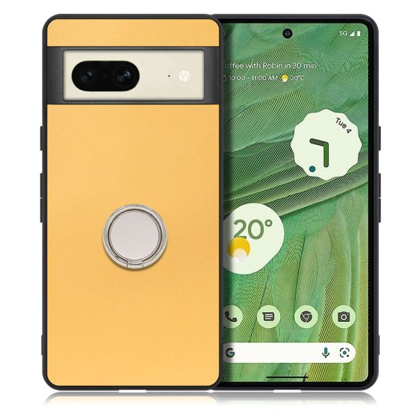 [ LOOF RING-SHELL ] Google pixel 7 googlepixel7 pixel7 ピクセル7 スマホケース 背面 ケース カバー ハードケース スマホリング リング付き 本革 ストラップホール [ Google Pixel 7 ]