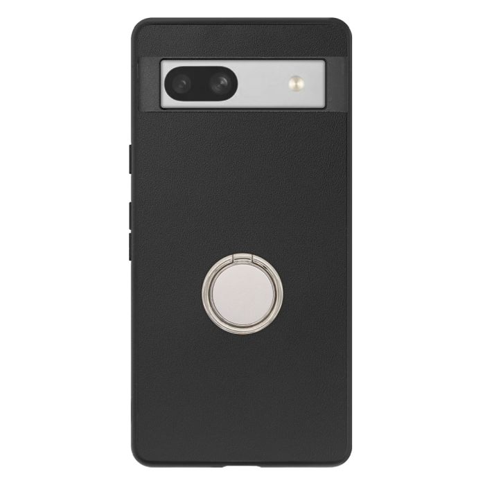 [ LOOF RING-SHELL (シンプル Ver.) ] Google Pixel 7a googlepixel7a pixel7a スマホケース 背面 ケース カバー ハードケース スマホリング リング付き 本革 ストラップホール [ Google Pixel 7a ]