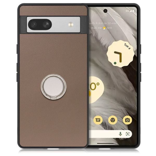 [ LOOF RING-SHELL ] Google Pixel 7a googlepixel7a pixel7a スマホケース 背面 ケース カバー ハードケース スマホリング リング付き 本革 ストラップホール [ Google Pixel 7a ]