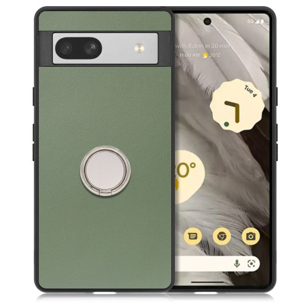 [ LOOF RING-SHELL ] Google Pixel 7a googlepixel7a pixel7a スマホケース 背面 ケース カバー ハードケース スマホリング リング付き 本革 ストラップホール [ Google Pixel 7a ]