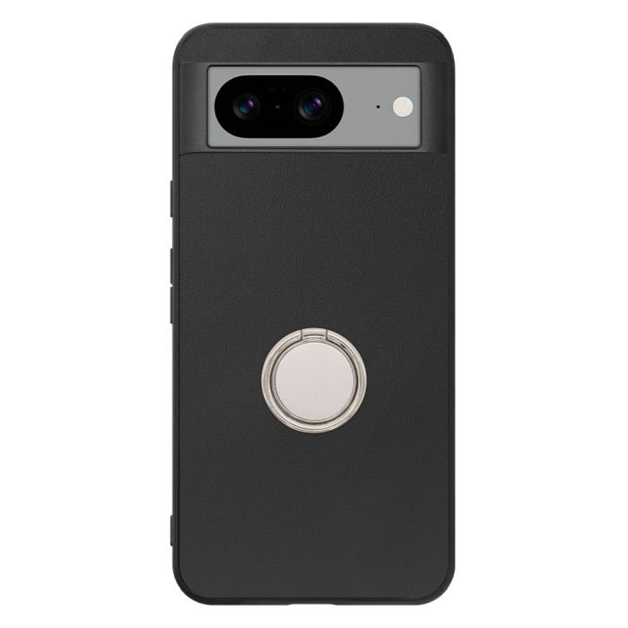 [ LOOF RING-SHELL (シンプル Ver.) ] Google pixel 8 googlepixel8 Pixel8 ピクセル8 スマホケース 背面 ケース カバー ハードケース スマホリング リング付き 本革 ストラップホール [ Google Pixel 8 ]