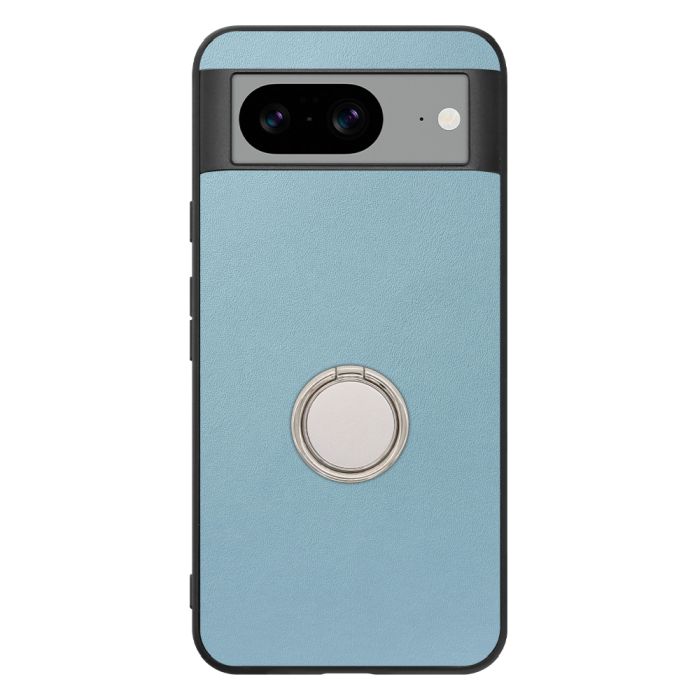 [ LOOF RING-SHELL (シンプル Ver.) ] Google pixel 8 googlepixel8 Pixel8 ピクセル8 スマホケース 背面 ケース カバー ハードケース スマホリング リング付き 本革 ストラップホール [ Google Pixel 8 ]