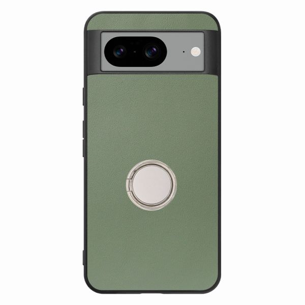 [ LOOF RING-SHELL ] Google pixel 8 googlepixel8 Pixel8 ピクセル8 スマホケース 背面 ケース カバー ハードケース スマホリング リング付き 本革 ストラップホール [ Google Pixel 8 ]