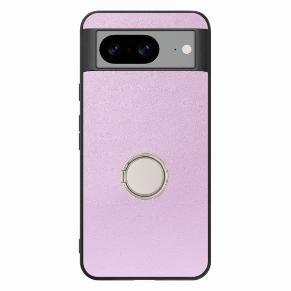 [ LOOF RING-SHELL ] Google pixel 8 googlepixel8 Pixel8 ピクセル8 スマホケース 背面 ケース カバー ハードケース スマホリング リング付き 本革 ストラップホール [ Google Pixel 8 ]