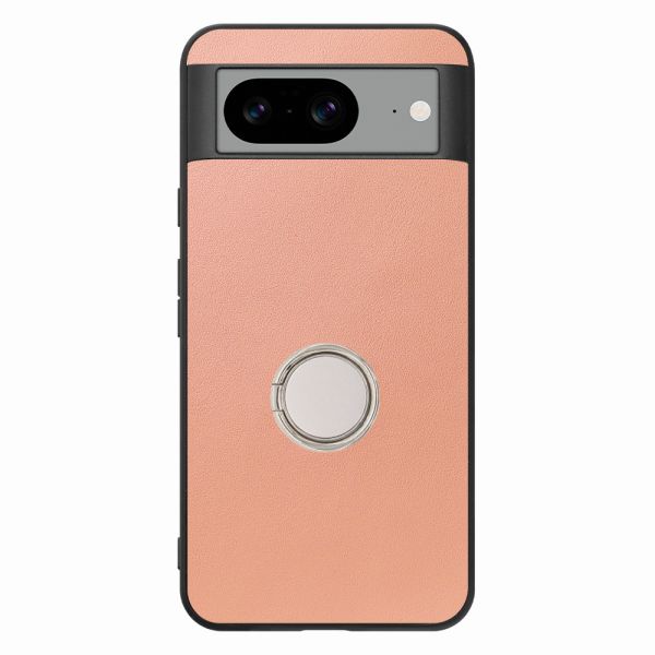 [ LOOF RING-SHELL ] Google pixel 8 googlepixel8 Pixel8 ピクセル8 スマホケース 背面 ケース カバー ハードケース スマホリング リング付き 本革 ストラップホール [ Google Pixel 8 ]