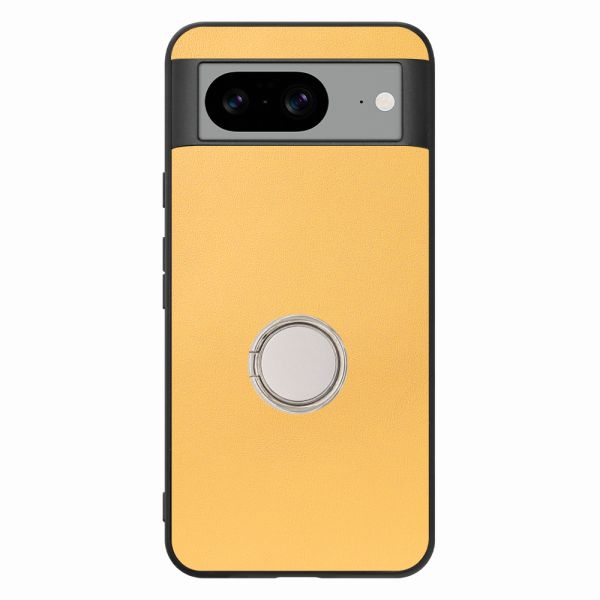[ LOOF RING-SHELL ] Google pixel 8 googlepixel8 Pixel8 ピクセル8 スマホケース 背面 ケース カバー ハードケース スマホリング リング付き 本革 ストラップホール [ Google Pixel 8 ]