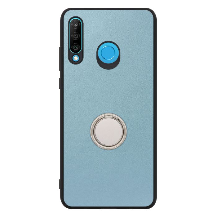 [ LOOF RING-SHELL (シンプル Ver.) ] HUAWEI P30 lite / P30 lite Premium p30lite p30litepremium スマホケース 背面 ケース カバー ハードケース スマホリング リング付き 本革 ストラップホール [ HUAWEI P30 lite / lite Premium ]