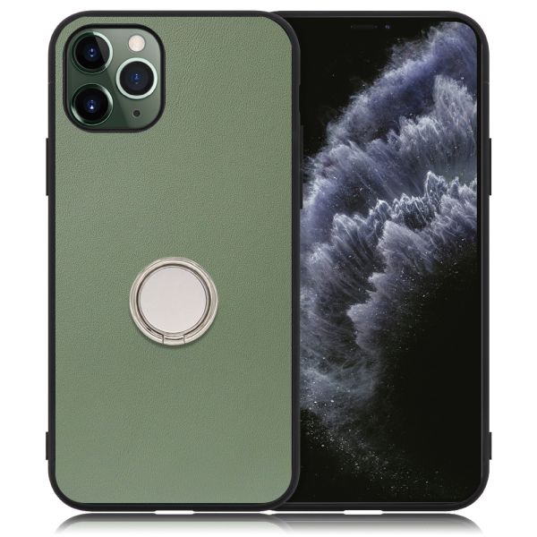 [ LOOF RING-SHELL ] iPhone 11 Pro iPhone11pro 11pro スマホケース 背面 ケース カバー ハードケース スマホリング リング付き 本革 ストラップホール [ iPhone 11 Pro ]