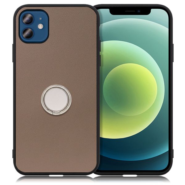 [ LOOF RING-SHELL ] iPhone 12 / 12 Pro iphone12 iphone12pro 12pro 12プロ スマホケース 背面 ケース カバー ハードケース スマホリング リング付き 本革 ストラップホール [ iPhone 12 / 12 Pro ]
