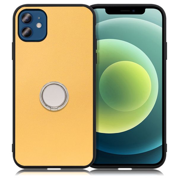 [ LOOF RING-SHELL ] iPhone 12 / 12 Pro iphone12 iphone12pro 12pro 12プロ スマホケース 背面 ケース カバー ハードケース スマホリング リング付き 本革 ストラップホール [ iPhone 12 / 12 Pro ]