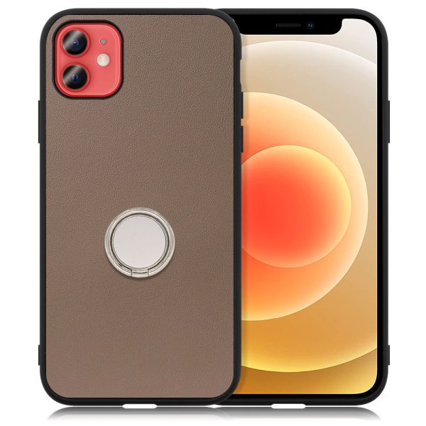 [ LOOF RING-SHELL ] iPhone 12 mini iphone12mini 12mini 12ミニ スマホケース 背面 ケース カバー ハードケース スマホリング リング付き 本革 ストラップホール [ iPhone 12 mini ]