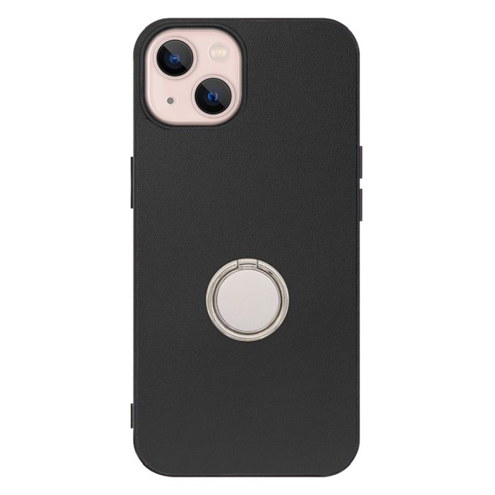 [ LOOF RING-SHELL (シンプル Ver.) ] iPhone 13 iphone13 スマホケース 背面 ケース カバー ハードケース スマホリング リング付き 本革 ストラップホール [ iPhone 13 ]