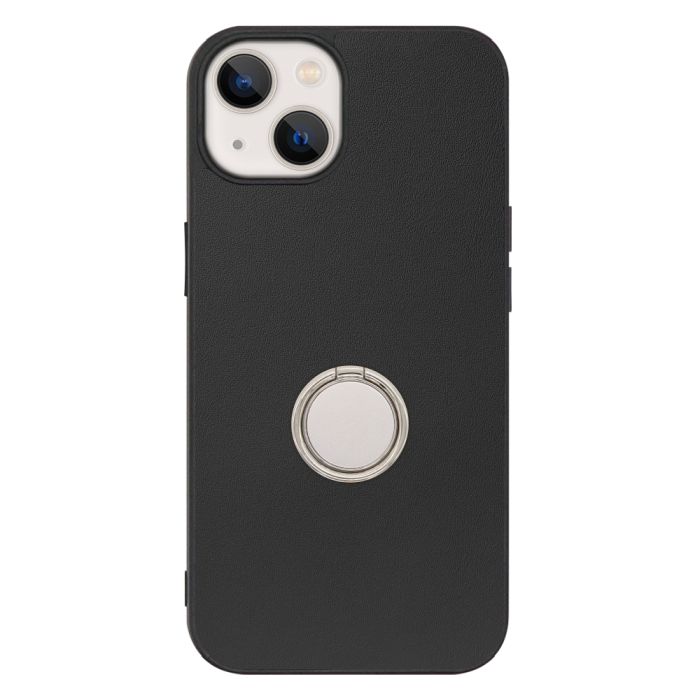 [ LOOF RING-SHELL (シンプル Ver.) ] iPhone 13 mini iphone13mini 13mini ミニ スマホケース 背面 ケース カバー ハードケース スマホリング リング付き 本革 ストラップホール [ iPhone 13 mini ]