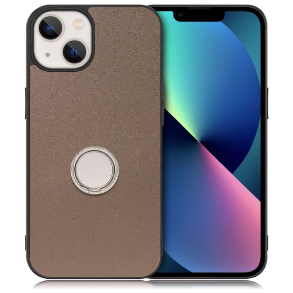[ LOOF RING-SHELL ] iPhone 13 mini iphone13mini 13mini ミニ スマホケース 背面 ケース カバー ハードケース スマホリング リング付き 本革 ストラップホール [ iPhone 13 mini ]