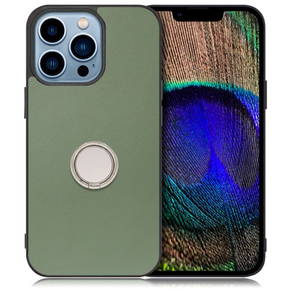 [ LOOF RING-SHELL ] iPhone 13 Pro iphone13pro 13pro プロ スマホケース 背面 ケース カバー ハードケース スマホリング リング付き 本革 ストラップホール [ iPhone 13 Pro ]