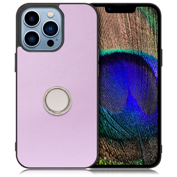 [ LOOF RING-SHELL ] iPhone 13 Pro iphone13pro 13pro プロ スマホケース 背面 ケース カバー ハードケース スマホリング リング付き 本革 ストラップホール [ iPhone 13 Pro ]