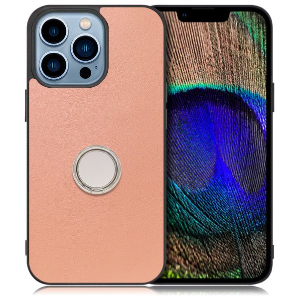 [ LOOF RING-SHELL ] iPhone 13 Pro iphone13pro 13pro プロ スマホケース 背面 ケース カバー ハードケース スマホリング リング付き 本革 ストラップホール [ iPhone 13 Pro ]
