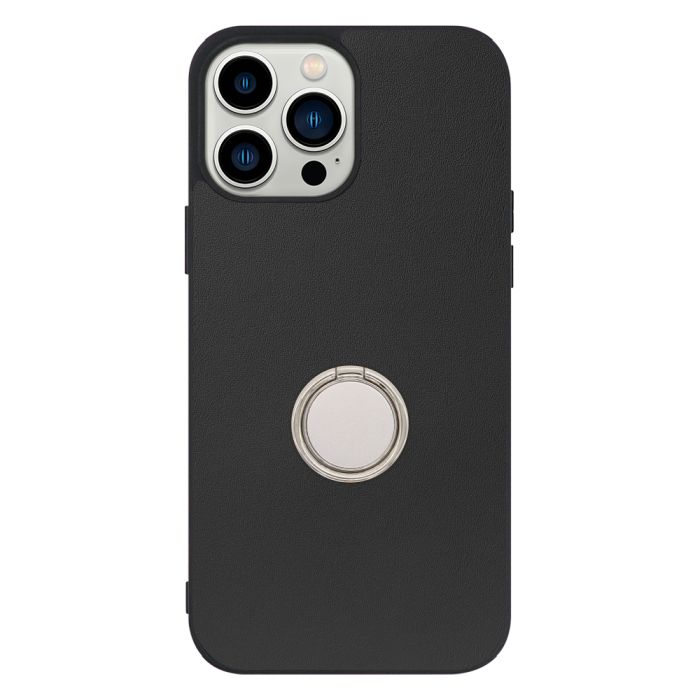 [ LOOF RING-SHELL (シンプル Ver.) ] iPhone 13 Pro Max iphone13promax 13promax promax プロマックス スマホケース 背面 ケース カバー ハードケース スマホリング リング付き 本革 ストラップホール [ iPhone 13 Pro Max ]