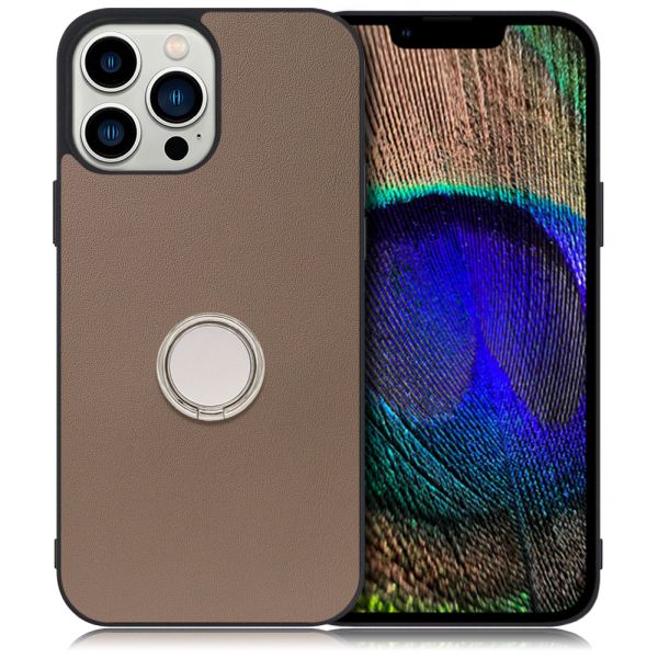 [ LOOF RING-SHELL ] iPhone 13 Pro Max iphone13promax 13promax promax プロマックス スマホケース 背面 ケース カバー ハードケース スマホリング リング付き 本革 ストラップホール [ iPhone 13 Pro Max ]