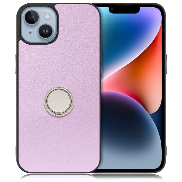 [ LOOF RING-SHELL ] iPhone 14 iphone14 スマホケース 背面 ケース カバー ハードケース スマホリング リング付き 本革 ストラップホール [ iPhone 14 ]