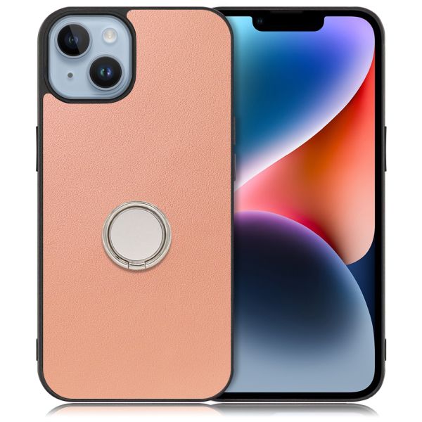 [ LOOF RING-SHELL ] iPhone 14 iphone14 スマホケース 背面 ケース カバー ハードケース スマホリング リング付き 本革 ストラップホール [ iPhone 14 ]