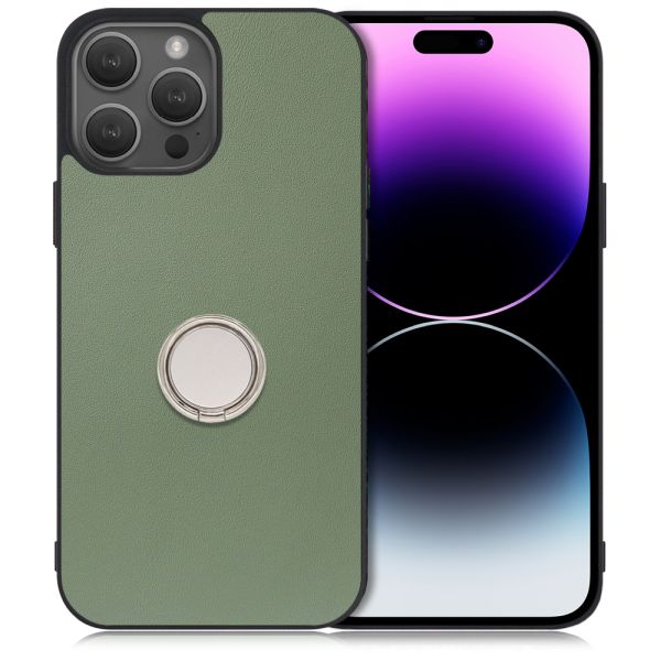 [ LOOF RING-SHELL ] iPhone 14 Pro iphone14pro 14pro プロ スマホケース 背面 ケース カバー ハードケース スマホリング リング付き 本革 ストラップホール [ iPhone 14 Pro ]