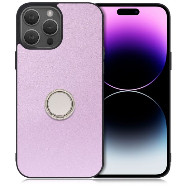 [ LOOF RING-SHELL ] iPhone 14 Pro iphone14pro 14pro プロ スマホケース 背面 ケース カバー ハードケース スマホリング リング付き 本革 ストラップホール [ iPhone 14 Pro ]