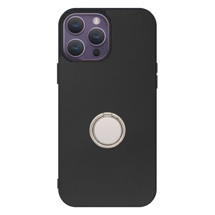 [ LOOF RING-SHELL (シンプル Ver.) ] iPhone 14 Pro Max iphone14promax 14promax プロマックス スマホケース 背面 ケース カバー ハードケース スマホリング リング付き 本革 ストラップホール [ iPhone 14 Pro Max ]