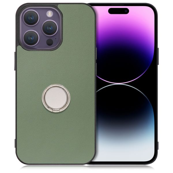 [ LOOF RING-SHELL ] iPhone 14 Pro Max iphone14promax 14promax プロマックス スマホケース 背面 ケース カバー ハードケース スマホリング リング付き 本革 ストラップホール [ iPhone 14 Pro Max ]