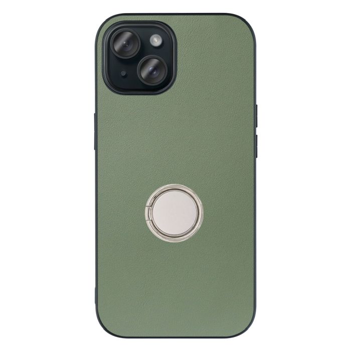 [ LOOF RING-SHELL ] iPhone 15 iPhone15 アイフォン15 iPhone 15 アイフォン 15 スマホケース 背面 ケース カバー ハードケース スマホリング リング付き 本革 ストラップホール [ iPhone 15 ]