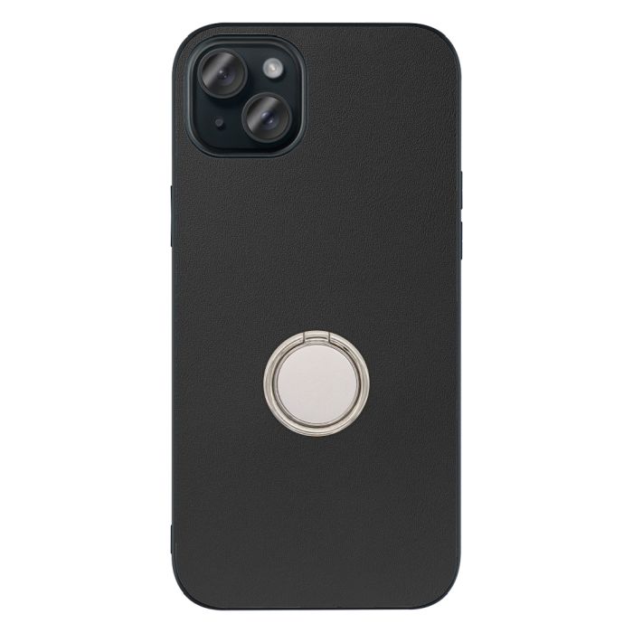 [ LOOF RING-SHELL (シンプル Ver.) ] iPhone 15 Plus iPhone15 Plus アイフォン15 プラス iPhone 15 Plus 15Plus アイフォン 15 スマホケース 背面 ケース カバー ハードケース スマホリング リング付き 本革 ストラップホール [ iPhone 15 Plus ]