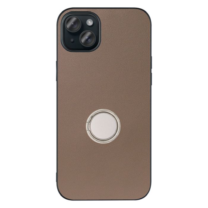 [ LOOF RING-SHELL ] iPhone 15 Plus iPhone15 Plus アイフォン15 プラス iPhone 15 Plus 15Plus アイフォン 15 スマホケース 背面 ケース カバー ハードケース スマホリング リング付き 本革 ストラップホール [ iPhone 15 Plus ]
