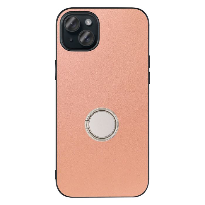 [ LOOF RING-SHELL ] iPhone 15 Plus iPhone15 Plus アイフォン15 プラス iPhone 15 Plus 15Plus アイフォン 15 スマホケース 背面 ケース カバー ハードケース スマホリング リング付き 本革 ストラップホール [ iPhone 15 Plus ]