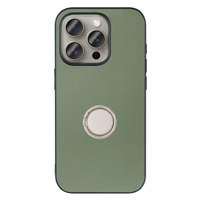 [ LOOF RING-SHELL ] iPhone 15 Pro iPhone15 Pro アイフォン15 プロ iPhone 15 Pro 15Pro アイフォン 15 スマホケース 背面 ケース カバー ハードケース スマホリング リング付き 本革 ストラップホール [ iPhone 15 Pro ]