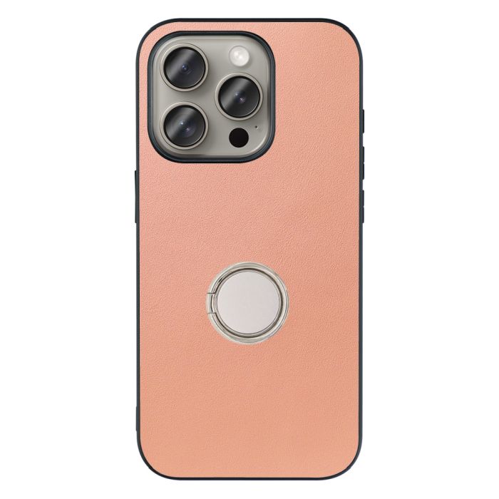 [ LOOF RING-SHELL ] iPhone 15 Pro iPhone15 Pro アイフォン15 プロ iPhone 15 Pro 15Pro アイフォン 15 スマホケース 背面 ケース カバー ハードケース スマホリング リング付き 本革 ストラップホール [ iPhone 15 Pro ]