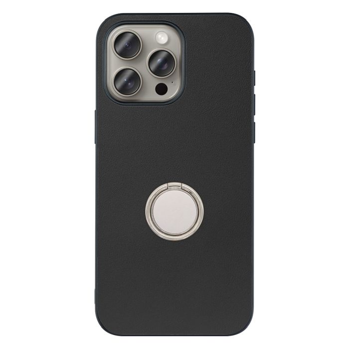 [ LOOF RING-SHELL (シンプル Ver.) ] iPhone 15 Pro Max iPhone15 Pro Max アイフォン15 プロ マックス iPhone 15 15ProMax アイフォン 15 スマホケース 背面 ケース カバー ハードケース スマホリング リング付き 本革 ストラップホール [ iPhone 15 Pro Max ]