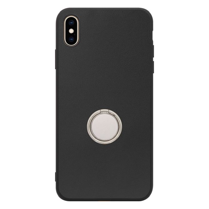 [ LOOF RING-SHELL (シンプル Ver.) ] iPhone XS Max iPhonexsmax xsmax スマホケース 背面 ケース カバー ハードケース スマホリング リング付き 本革 ストラップホール [ iPhone XS Max ]