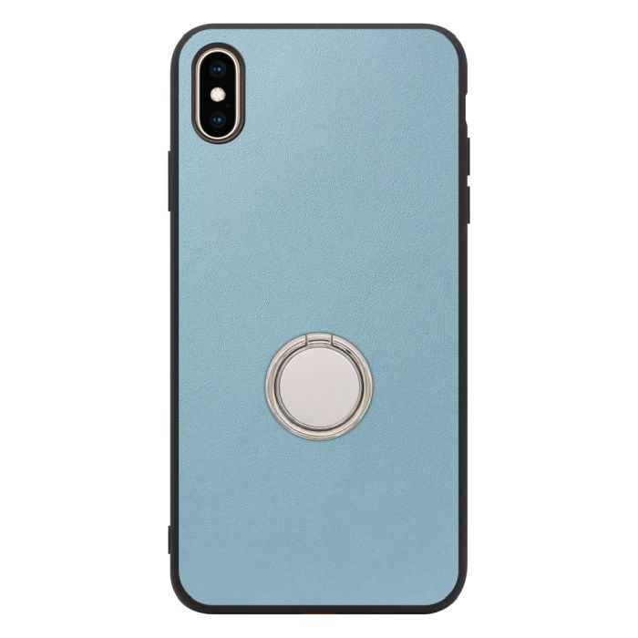 [ LOOF RING-SHELL (シンプル Ver.) ] iPhone XS Max iPhonexsmax xsmax スマホケース 背面 ケース カバー ハードケース スマホリング リング付き 本革 ストラップホール [ iPhone XS Max ]