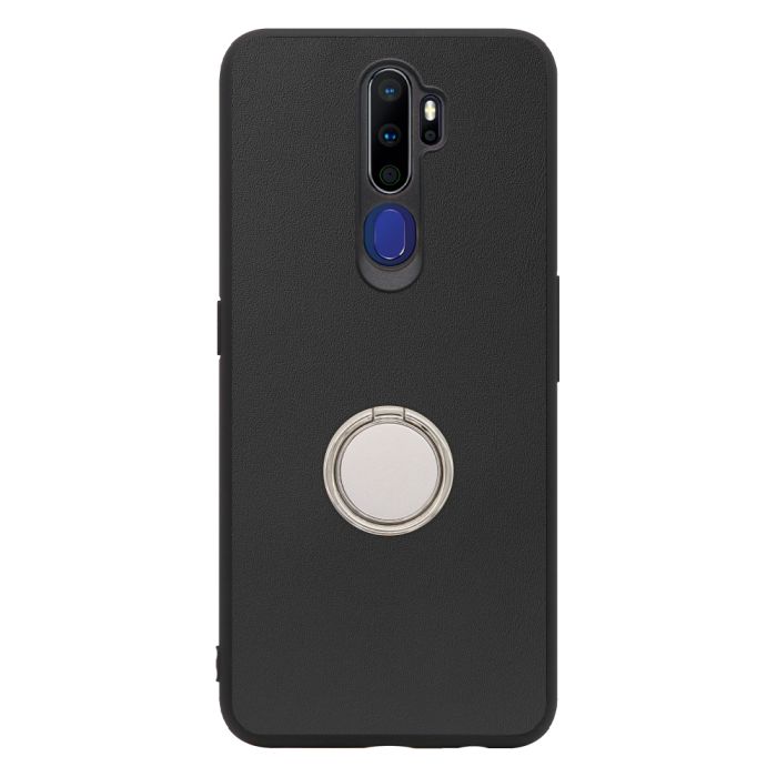 [ LOOF RING-SHELL ] OPPO A5 2020 a52020 oppoa5 スマホケース 背面 ケース カバー ハードケース スマホリング リング付き 本革 ストラップホール [ OPPO A5 2020 ]