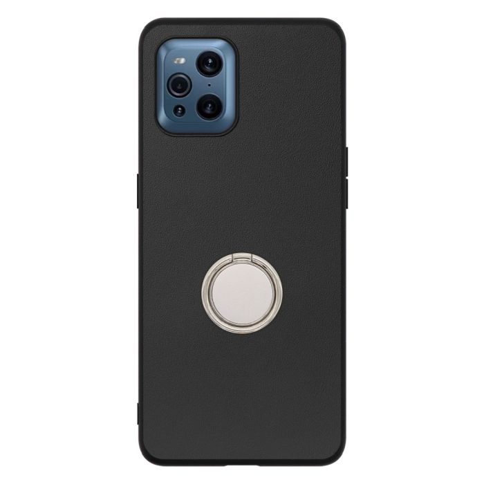 [ LOOF RING-SHELL ] OPPO Find X3 Pro OPG03 findx3pro x3pro findx3 スマホケース 背面 ケース カバー ハードケース スマホリング リング付き 本革 ストラップホール [ OPPO Find X3 Pro ]