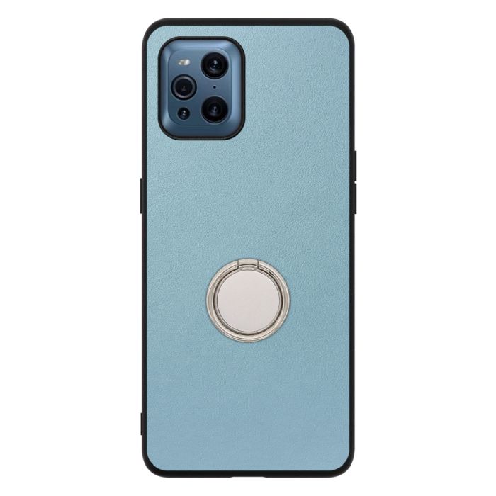 [ LOOF RING-SHELL ] OPPO Find X3 Pro OPG03 findx3pro x3pro findx3 スマホケース 背面 ケース カバー ハードケース スマホリング リング付き 本革 ストラップホール [ OPPO Find X3 Pro ]