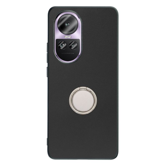 [ LOOF RING-SHELL ] OPPO Reno10 Pro 5G Reno10 Pro 10Pro スマホケース 背面 ケース カバー ハードケース スマホリング リング付き 本革 ストラップホール [ OPPO Reno10 Pro 5G ]