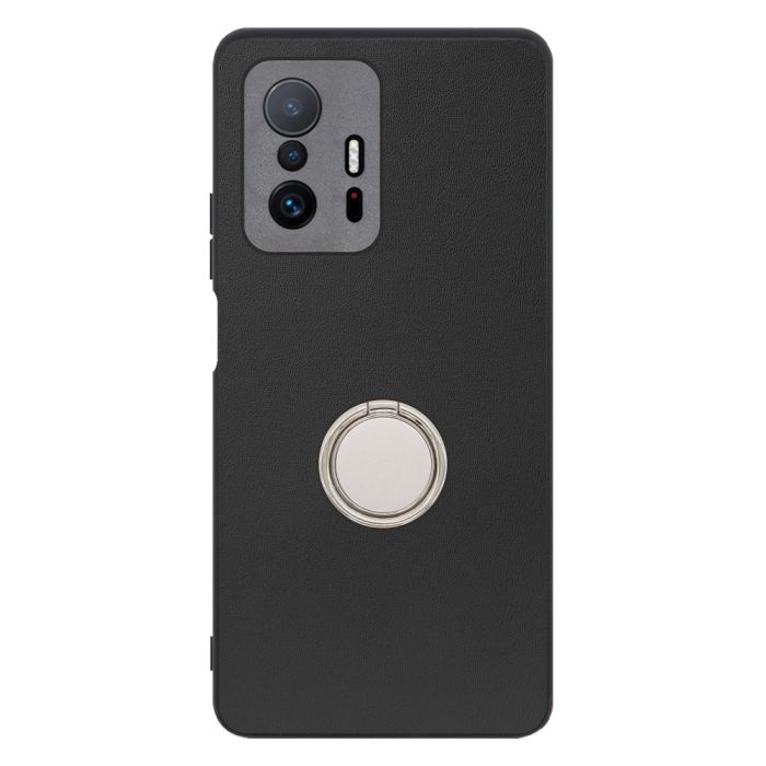 [ LOOF RING-SHELL (シンプル Ver.) ] Xiaomi 11T / 11T Pro xiaomi11t xiaomi11tpro 11tpro スマホケース 背面 ケース カバー ハードケース スマホリング リング付き 本革 ストラップホール [ Xiaomi 11T / 11T Pro ]