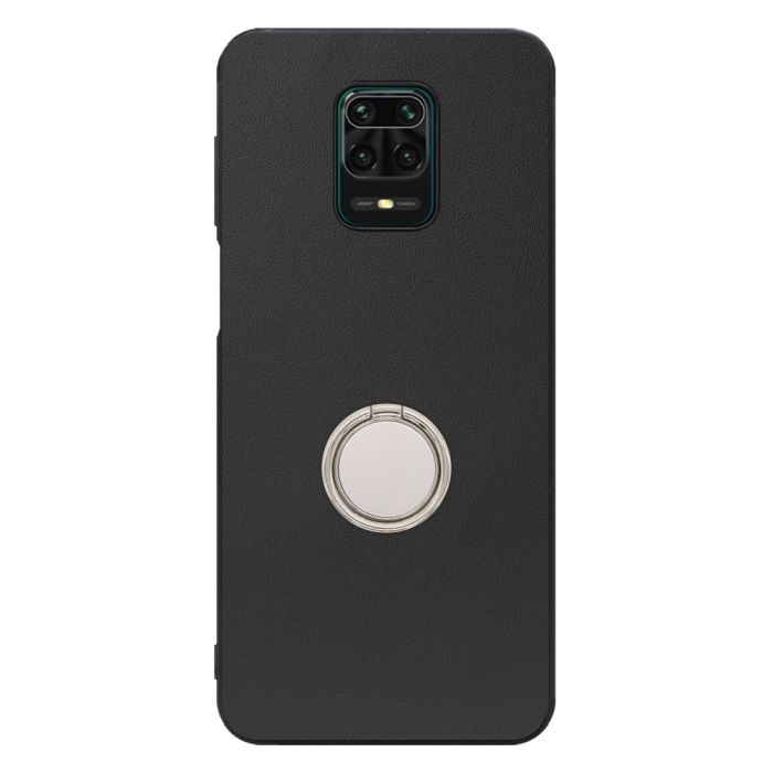 [ LOOF RING-SHELL (シンプル Ver.) ] Xiaomi Redmi Note 9S redminote9s note9S redminote スマホケース 背面 ケース カバー ハードケース スマホリング リング付き 本革 ストラップホール [ Redmi Note 9S ]