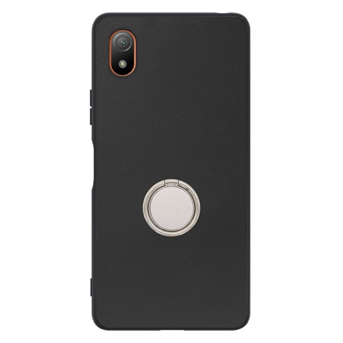 [ LOOF RING-SHELL (シンプル Ver.) ] Xperia Ace III SO-53C / SOG08 aceⅢ ace3 スマホケース 背面 ケース カバー ハードケース スマホリング リング付き 本革 ストラップホール [ Xperia Ace III ]