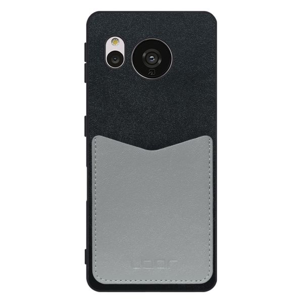 [ LOOF PASS-SHELL ] AQUOS sense7 sense 7 スマホケース 背面 ケース カバー ハードケース カード収納 カードホルダー ストラップホール [ AQUOS sense7 ]