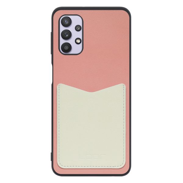 [ LOOF PASS-SHELL ] Galaxy A32 5G SCG08 a325g スマホケース 背面 ケース カバー ハードケース カード収納 カードホルダー ストラップホール [ Galaxy A32 5G ]
