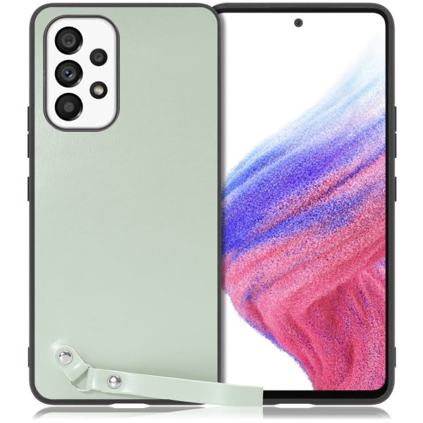 [ LOOF MACARON-SHELL ] Galaxy A53 5G SC-53C / SCG15 a535g スマホケース 背面 ケース カバー ハードケース ストラップ付き 本革 ストラップホール [ Galaxy A53 5G ]